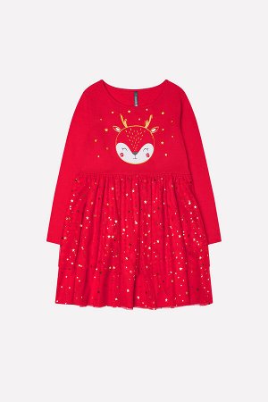 Платье(Осень-Зима)+girls (насыщенно-красный)
