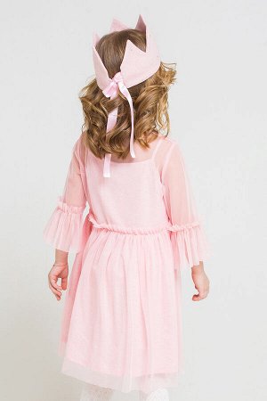 Платье(Осень-Зима)+girls (св.розовый меланж к223)