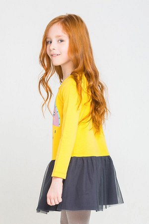 Платье(Осень-Зима)+girls (желтый к232)