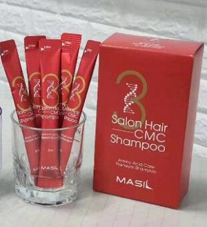 Masil Восстанавливающий шампунь с аминокислотами пробник 3 Salon Hair CMC Shampoo, 8мл(1 шт)