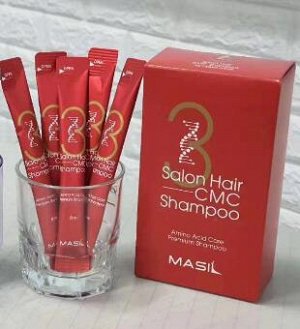 Шампунь с аминокислотным комплексом для волос 3 Salon Hair CMC Shampoo 8ml