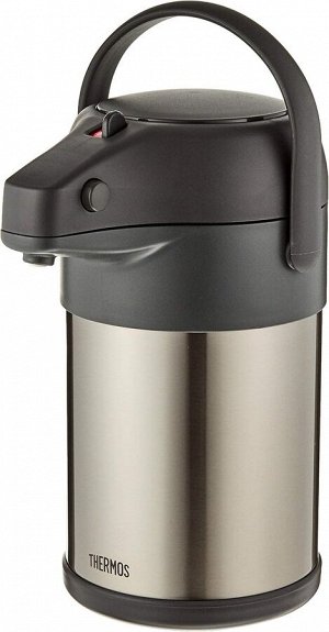 Термос из нержавеющей стали с помпой Thermos TAH‑3000-SBK Stainless Steel Air Pot 3.0L