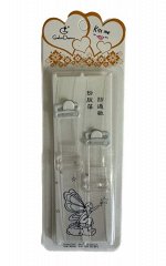 Силиконовые прозрачные лямки для бюстгалтера, 1 пара, 1,1 см