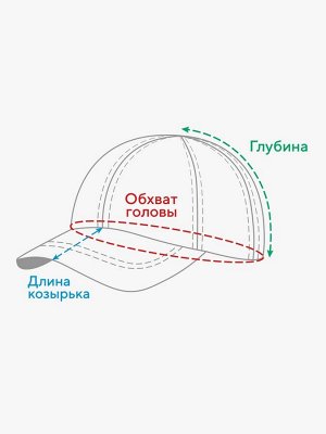Бейсболка детская MINAKU, размер 52-54, жёлтая