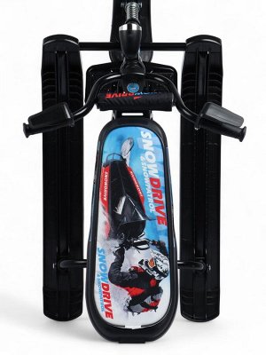 Снегокат Snowdrive «Гонки», чёрный, СНД3/Г2 Nika