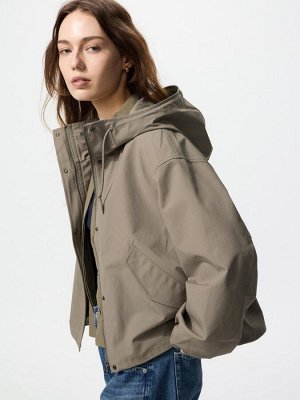 UNIQLO – короткая хлопковая парка с водоотталкивающей обработкой