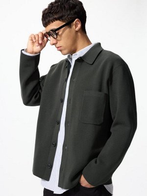 UNIQLO – мужской кардиган Milano Rib с воротником - 57 OLIVE
