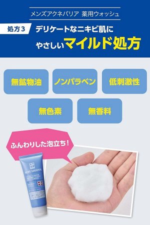 Tea Tree Acne Barrier Medicated Wash for Men - очищающая пенка для умывания против акне