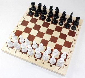Игра настольная "Шахматы" (деревянная коробка, поле 29см х 29см)