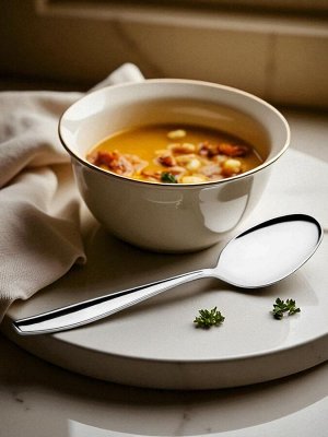 Ложка столовая  "Этикет", нержавеющая сталь, 1 шт, Россия, М22