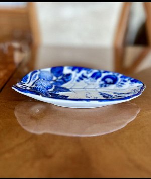 Гжель: подсвечник, блюдо, ладья, ваза. Винтаж, оригинал