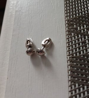 Серьги гвоздики, серебро 925°
