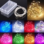 LED проволка на батарейках, цветная