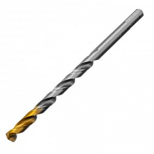 Сверло спиральное по металлу 9 х 175 мм, Р6М5, Golden Tip, удлиненное Denzel