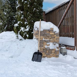 Лопата для уборки снега стальная эмалированная, 330 х 365 мм, без черенка, Сибртех