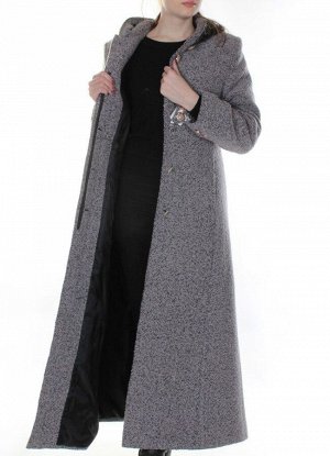 0142 Пальто на пуговицах длинное Classic Fashion