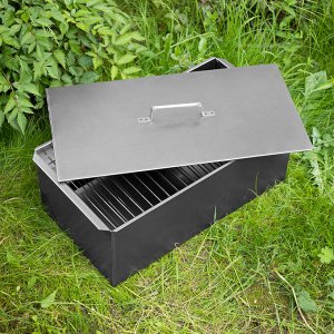 Коптильня двухъярусная большая 600 х 320 х 250 мм, 0.8 мм, с поддоном, Camping Palisad