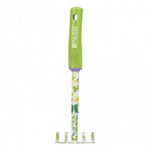 Грабли 5 - зубые, 85 х 310 мм, стальные, пластиковая рукоятка, Flower Green, Palisad