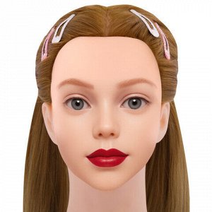Заколки для волос НАБОР 4 шт, 5 см, клик-клак, с блестками, разные цвета MONTE VITA 457091