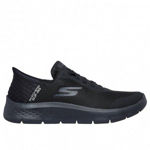 SKECHERS GO WALK FLEX - HANDS UP Black – комфортные кроссовки без шнурков для лёгкой повседневной ходьбы