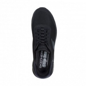 SKECHERS GO WALK FLEX - HANDS UP Black – комфортные кроссовки без шнурков для лёгкой повседневной ходьбы