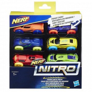 Машинки Hasbro Nerf «Нёрф нитро», 6 штук