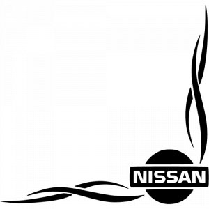 Nissan (комплект из 2х наклеек)