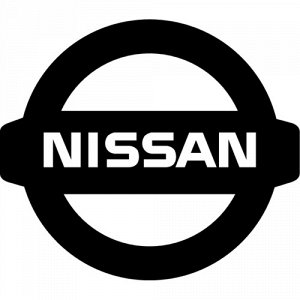 Наклейка Nissan logo black