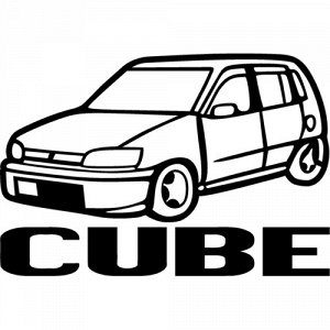 Наклейка nissan cube CUBE