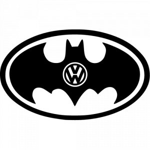 VW Batman Чтобы узнать размеры наклейки, воспользуйтесь пожалуйста кнопкой "Задать вопрос организатору".  Наклейки можно изготовить любого размера по индивидуальному заказу. Напишите в сообщении нужны