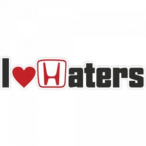 Наклейка I Love Haters