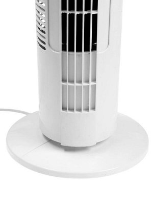 Вентилятор Sakura SA-19W, колонный, напольный, 45Вт, 80 см, 3 режима, механический, белый