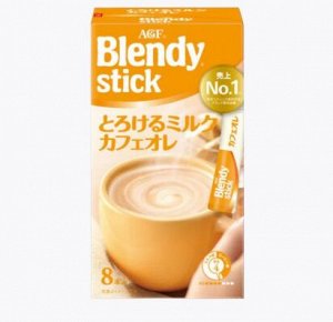 AGF BLENDY Кофе в стиках, карамельный кофе с молоком, 8шт
