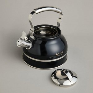 Чайник Premium Steel 2.7L со свистком и термоаккумулирующим дном для индукции, 1 шт.