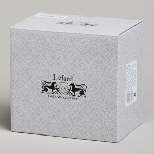 Кружка Lefard Animal World "Золотая Лошадь" 500 мл, 3D фарфор, черно-золотой дизайн, подарочная упаковка