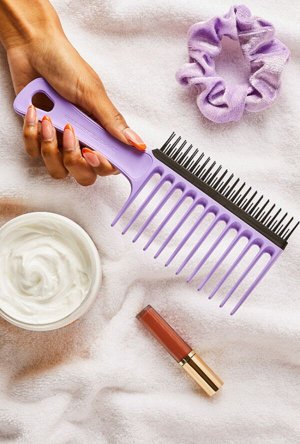 Расческа-гребень Tangle Teezer Wide Tooth Comb Purple Passion