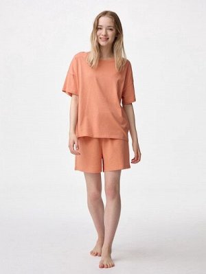 GU Cotton Color Lounge Set (Short Sleeve & Shorts) – Лаунж-набор из хлопка (футболка и шорты)