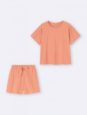 GU Cotton Color Lounge Set (Short Sleeve & Shorts) – Лаунж-набор из хлопка (футболка и шорты)