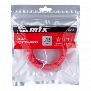 Леска для триммера звезда 1,3 мм х 15 м MTX