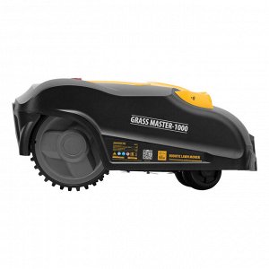 Робот-газонокосилка Grass Master 1000  1000м?, 3Ач, 28V, LCD дисплей, Wi-Fi Denzel
