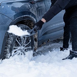 Лопата для уборки снега, полипропилен, 210х260х700 мм, Сибртех