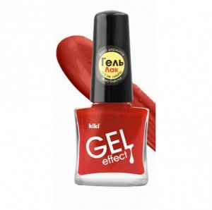 Лак "GEL EFFECT" 010 красный (матовый) 6мл