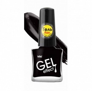 Лак "GEL EFFECT" 016 черный 6мл