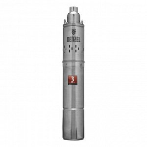 Скважинный насос DWS-4-100, винтовой, диаметр 4", 800 Вт, 1700 л/ч, напор 100 м Denzel