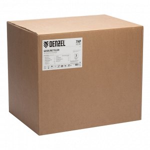 Мотоблок DPT-370S, 7 л.с., ремен.сцеп, фрез 3х4, ШОМ, передачи 3В/1Н Denzel