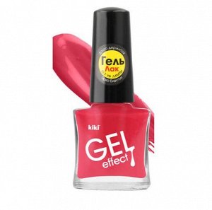 Лак "GEL EFFECT" 027 розовый неон (матовый) 6мл