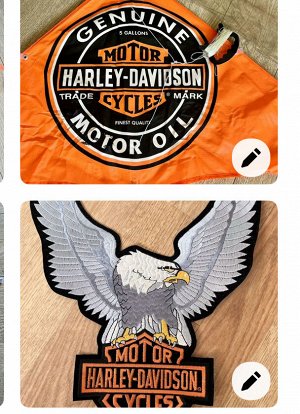 Змей 🪁Еще нашивка Harley-Davidson Motorcycle Upwing Eagle (USA)