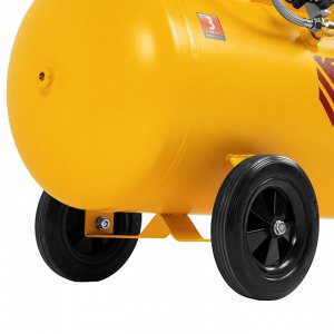 Компрессор безмасляный, малошумный DLS 1800/100,1800 Вт, 3x600, 100 л, 345 л/мин Denzel