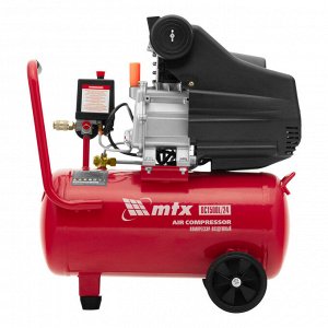 Компрессор воздушный DC1500L/24, 1,5 кВт, 24 л, 210 л/мин MTX