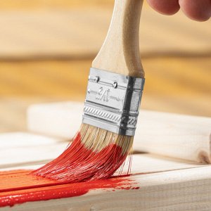 Кисть плоская Slimline 1.5" (38 мм) натуральная щетина, деревянная ручка Sparta